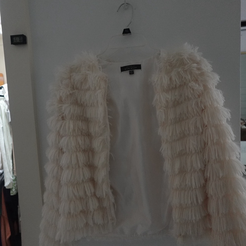 Blue Blush Elegant Cream Jacket